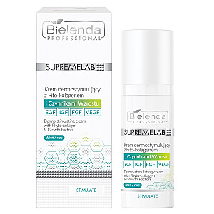 BIELENDA PROFESSIONAL Supremelab Derm dermostimuliuojantis kremas su fitokolagenu ir augimo faktoriais 50ml