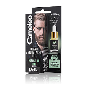 CAMELEO Men Beard & Moustache Natūralus barzdos ir ūsų aliejus Oli Care 10 ml
