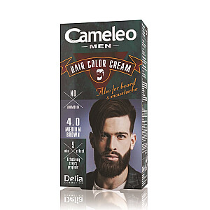 CAMELEO Men Hair Color Kreminiai dažai plaukams, barzdai ir ūsams 4.0 Vidutiniai rudi 30ml