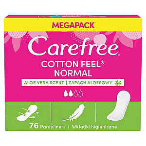 Гигиенические прокладки CAREFREE Cotton Feel Normal Алоэ 76 шт.