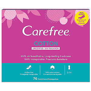 Higieniniai įklotai CAREFREE Cotton 76 vnt.