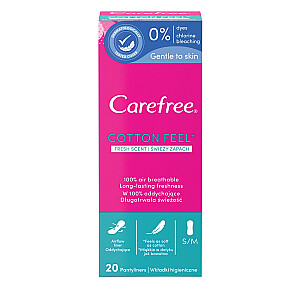 CAREFREE Normal с экстрактом хлопка wkładki higieniczne Fresh Scent 20 шт.