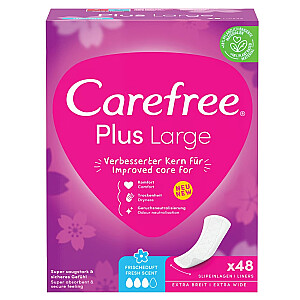 Higieniniai įklotai CAREFREE Plus Large Fresh 48 vnt.