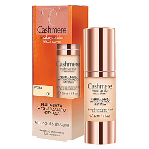 CASHMERE Cashmere Make-Up Blur Maxi Cover skystą išlyginantis ir dengiantis pagrindas 01 Ivory 30ml