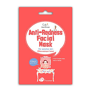 CETTUA Anti-Redness Facial Mask – tai kaukė, naikinanti paraudimą.