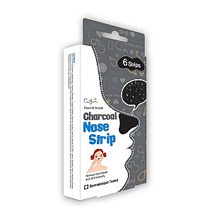 CETTUA Charcoal Nose Strip 6 Полоски для носа с активированным углем, 6 шт.