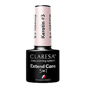CLARESA Extend Care 5in1 Keratino bazė hibridiniam lakui 3 5g