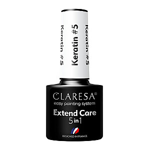 CLARESA Extend Care 5in1 Keratino bazė hibridiniam lakui 5 5g
