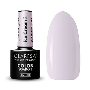 Лак гибридный CLARESA Soak Off UV/LED Ice Cream 02 5г