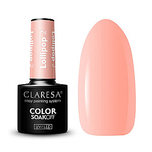 Лак гибридный CLARESA Soak Off UV/LED Lollipop 02 5г