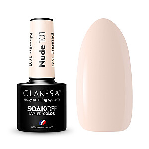 CLARESA Soak Off UV/LED Лак гибридный нюдовый 101 5г