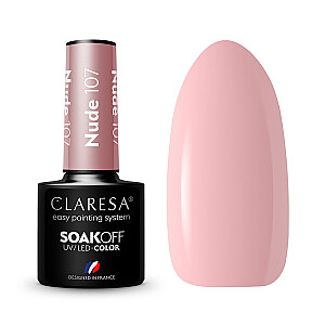 CLARESA Soak Off UV/LED Hybrid nude lakas 107 5g