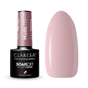 CLARESA Soak Off UV/LED Лак гибридный нюдовый 113 5г