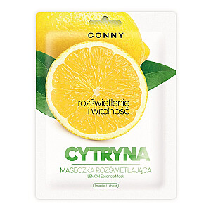 CONNY Lemon Essence Mask šviesinanti lakštinė kaukė Lemon 23g