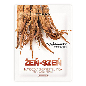 CONNY Red Ginseng Essence Mask бодрящая тканевая маска Женьшень 23г