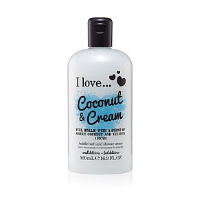 I LOVE Bath & Shower Creme Coconut & Cream dušo ir vonios kremas 500ml 