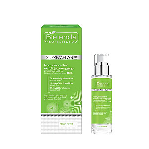 BIELENDA PROFESSIONAL SupremeLab Sebio Derm Night Exfoliating & Correcting Concentrate с AHA, BHA и янтарной кислотой 10% ночной отшелушивающий и корректирующий концентрат с AHA, BHA и янтарной кислотой 10% 30мл