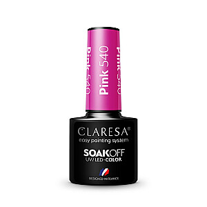 CLARESA Soak Off UV/LED Pink hibridinis lakas 540 5g