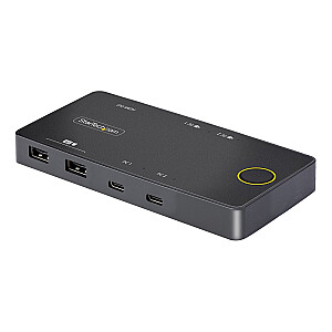 KVM-переключатель USB-C 4K, 60 Гц/100 Вт, PD, ПРОХОДНОЙ