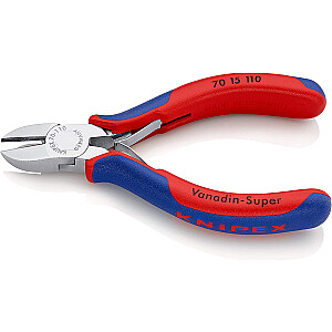 Šoniniai pjovikliai KNIPEX 70 15 110, vielos pjovikliai (raudona/mėlyna, ilgis 110 mm)