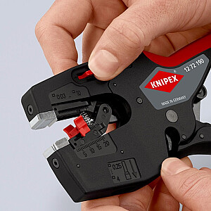 KNIPEX NexStrip Универсальный инструмент для электрика, клещи для снятия изоляции (черный/красный)