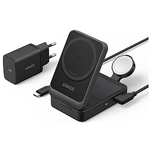 Anker MagGo 15W 3in1 juoda