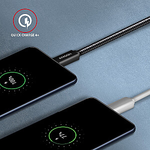 BUCM32-CM15A Кабель USB-C - USB-C 3.2 Gen 2, 1,5 м, PD 100 Вт, 5 А, 4K HD, ALU, плетеный, черный