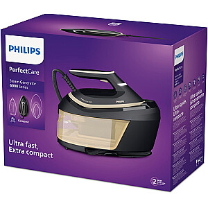 Philips PSG6064/80 lyginimo garais stotis 2400 W 1,8 L SteamGlide Advanced juoda, auksinė