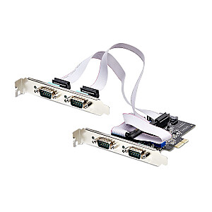 4 PORT PCIE/SERIJOS KORTELĖ.