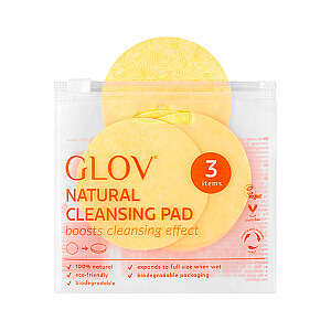 GLOV Natural Cleansing Pads натуральные многоразовые ватные диски 3 шт.