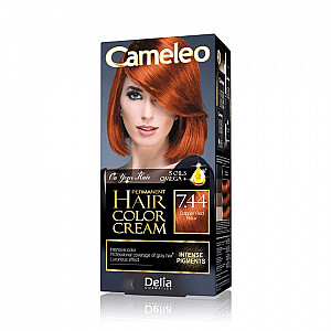 CAMELEO Omega Permanent Hair Color kreminiai ilgalaikiai plaukų dažai 7.44 Vario raudona