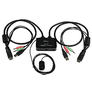 2 HDMI KABELAS KVM JUNGIKLIS/ĮVESTIES PRIEDAS