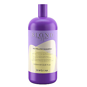 INEBRYA Blondesse No-Yellow Shampoo Šampūnas šviesiems, balintiems, paryškintiems ir žiliems plaukams 1000ml