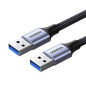 USB3.0 kabelis Kištukinis USB-A iki USB-A kištukas UGREEN 2A, 0,5 m (juodas)