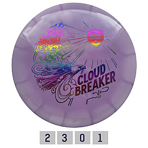 Diskgolfo diskas Putter LUX VAPOR Cloud Breaker Purple/White