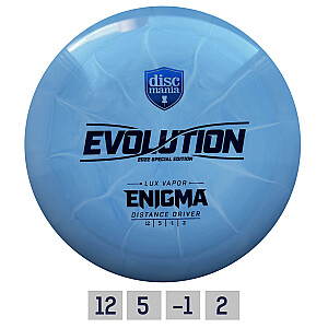 Diskgolfo diskas Distance Driver Lux Vapor ENIGMA Evolution Blue