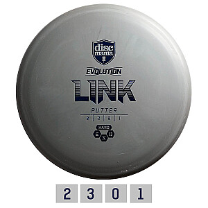 Diskgolfo diskas Putter HARD EXO LINK Evolution Grey