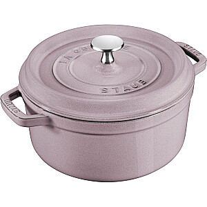 Кастрюля Staub круглая чугунная, 2,2 л, цвет вишни