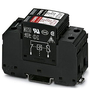 Устройство защиты от перенапряжения переменного тока, тип 2, 1-фазное, Phoenix, T2 PROTECTION VAL-MS 230/1+1