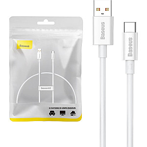 Baseus Superior USB to USB-C 100 Вт, 0,25 м (белый)