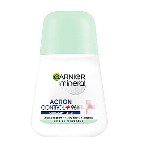 GARNIER Action Control 96h Moteriškas rutulinis antiperspirantas su sėklomis, 50 ml