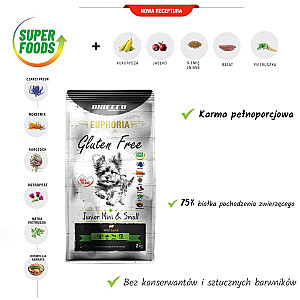 BIOFEED Euphoria Gluten Free Junior mini & small Lamb - сухой корм для собак - 12кг