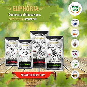 BIOFEED Euphoria Gluten Free Junior small & medium Lamb - сухой корм для собак - 12 кг