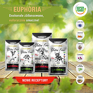 BIOFEED Euphoria Gluten Free Junior mažas ir vidutinis Jautiena - sausas šunų maistas - 12 kg