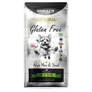 BIOFEED Euphoria Be Gluten Adult Mini & Small Avienos sausas maistas - 12 kg