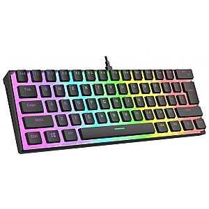 RAMPAGE USB-C RGB PUDDING KEYS GAMING KLAVIATŪRA