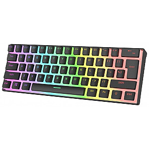 RAMPAGE USB-C RGB PUDDING KEYS GAMING KLAVIATŪRA