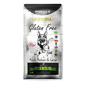 BIOFEED Euphoria Gluten Free Adult Medium & Large Lamb - сухой корм для собак - 12 кг