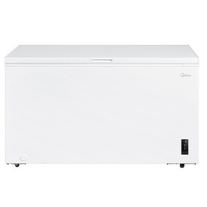 Midea šaldiklis | MDRC564FEE01 | Energijos vartojimo efektyvumo klasė E | Krūtinė | Laisvai stovintis | Aukštis 82,5 cm | Bendra grynoji talpa 418 L | Baltas