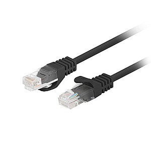 Patchcord katė. 6 UTP, 1 m, 10 vnt., juodos spalvos